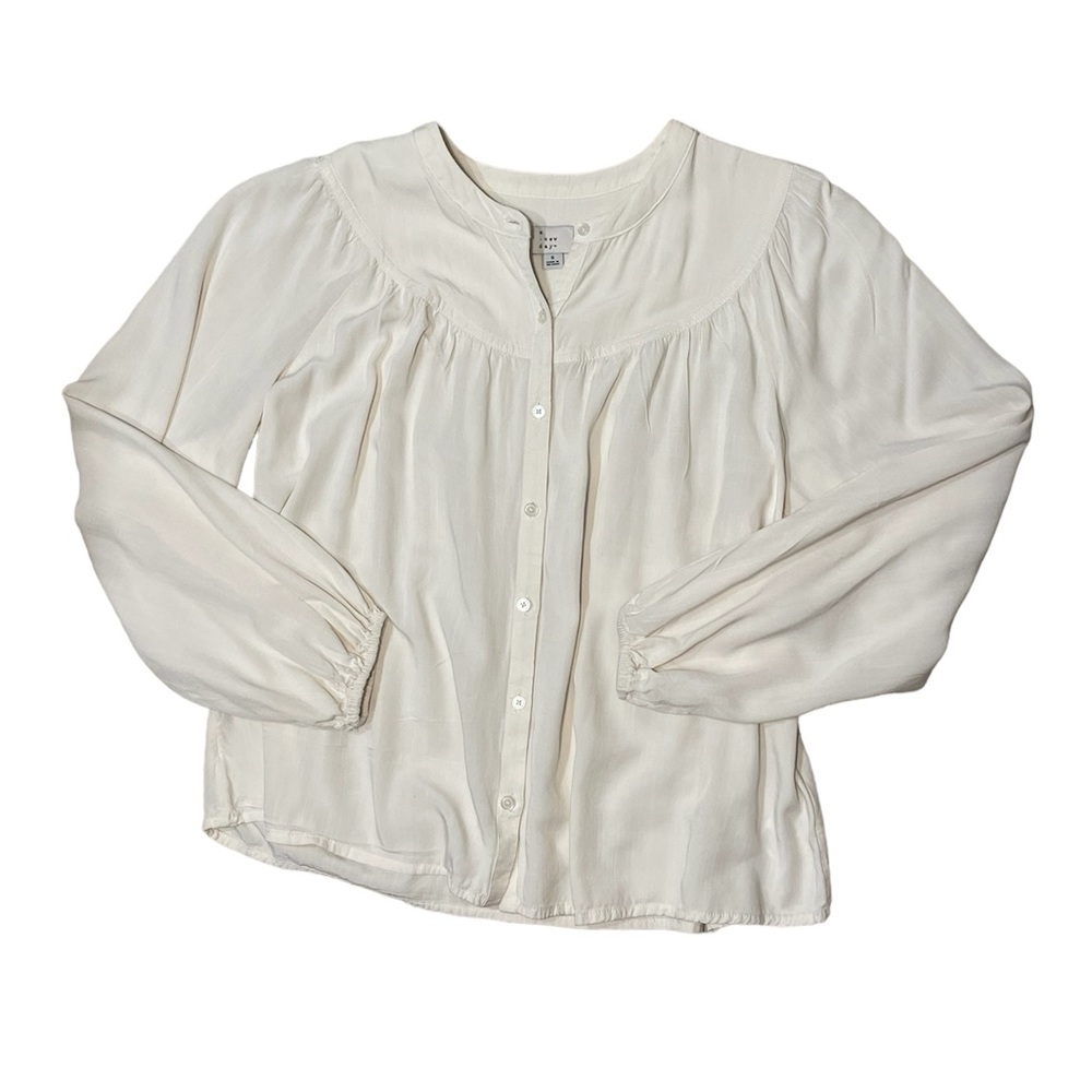 a new day white blouse